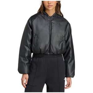 Adidas Originals, Dames, Jassen, Zwart, Maat: XS Leer,
