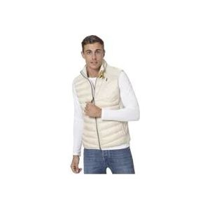 Parajumpers Gewatteerd mouwloos vest met opstaande kraag , Beige , Heren , Maat: 2XL