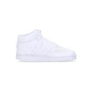 Nike Witte Court Vision Mid Sneakers , White , Dames , Maat: 37 1/2 EU