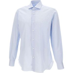 Barba, Heren, Overhemden, Blauw, Maat: 5XL Katoen,