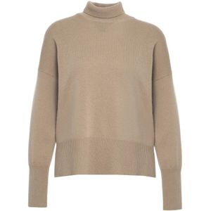 Mauro Grifoni, Dames, Truien, Beige, Maat: S Wol,