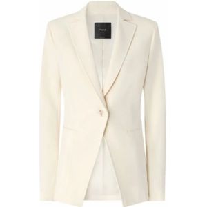 Pinko, Dames, Jassen, Wit, Maat: M Zijde,