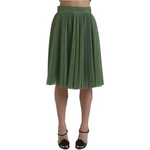 Dolce & Gabbana, Dames, Rokken, Groen, Maat: S Zijde,