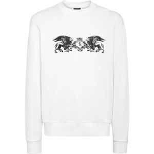 Billionaire, Heren, Sweatshirts & Hoodies, Wit, Maat: XL