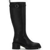 Kazar - Leren Laarzen - Zwart - Dames - Met Brede Hakken