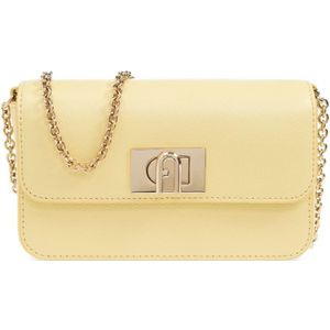 Furla, Dames, Tassen, Geel, Maat: ONE Size Leer,