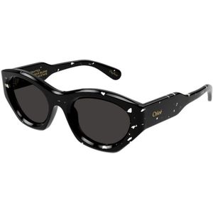 Chloé, Dames, Accessoires, Zwart, Maat: 53 MM Nylon,