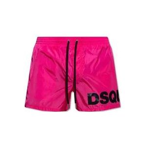 Dsquared2 Heren Boxershorts , Pink , Heren , Maat: M
