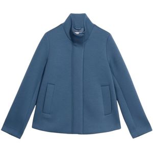 Oltre, Dames, Mantels, Blauw, Maat: S Nylon,