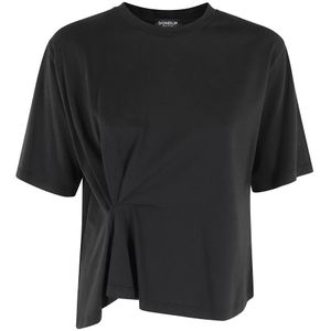 Dondup, Dames, Tops, Zwart, Maat: M Katoen,