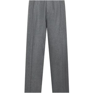 Boglioli, Heren, Broeken, Grijs, Maat: S Wol,