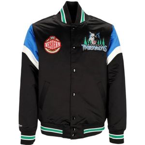 Mitchell & Ness, Heren, Jassen, Veelkleurig, Maat: M Wol,