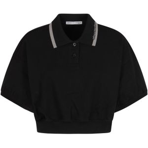 Alexander Wang, Dames, Tops, Zwart, Maat: XS Katoen,