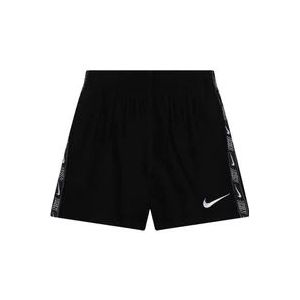Nike Zwarte strandshorts met wit logo , Black , Heren , Maat: M