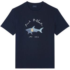 Paul & Shark, Heren, Tops, Blauw, Maat: M Katoen,