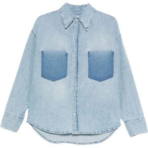 Lois, Dames, Blouses & Shirts, Blauw, Maat: S Denim,