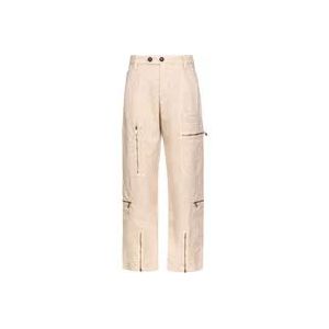 Pinko Tapered Broeken , Beige , Dames , Maat: XS