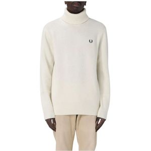 Fred Perry, Heren, Truien, Beige, Maat: XL Wol,