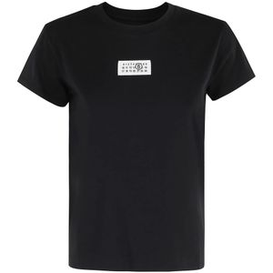 MM6 Maison Margiela, Dames, Tops, Zwart, Maat: L Katoen,