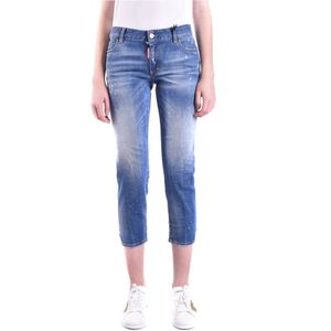 Dsquared2 - Cropped Jeans - Blauw - Katoen