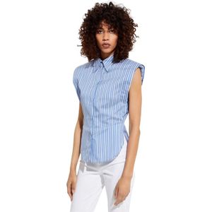 Isabel Marant, Dames, Blouses & Shirts, Blauw, Maat: XS Zijde,