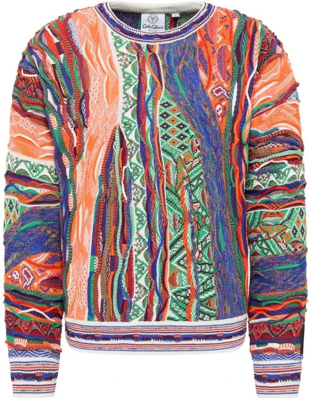 Carlo Colucci - Gebreide Trui - Veelkleurig - Heren