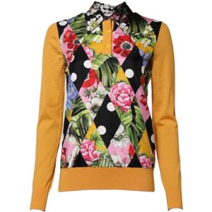 Dolce & Gabbana - Collared Top - Multicolor - Lange Mouwen