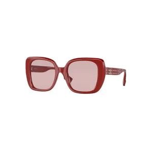 Burberry Stijlvolle zonnebril voor vrouwen , Red , Dames , Maat: 52 MM