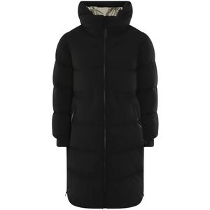 Woolrich Lange Puffer Parka Jas , Black , Dames , Maat: XL