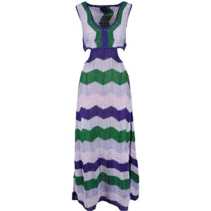 Pinko, Dames, Jurken, Veelkleurig, Maat: M Polyamide,