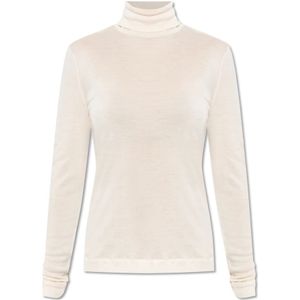 Hanro, Dames, Truien, Beige, Maat: S Zijde,