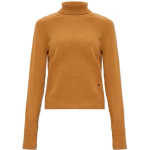 Victoria Beckham, Dames, Truien, Bruin, Maat: L Wol,