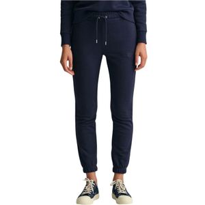 Gant, Dames, Broeken, Blauw, Maat: XL Katoen,