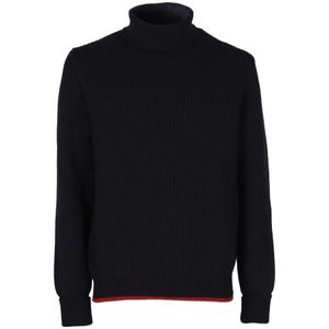 Fay, Heren, Truien, Blauw, Maat: L Wol,