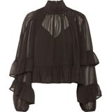 Blouseshirt met volants, model 'mio'