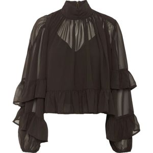 Blouseshirt met volants, model 'mio'