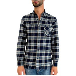 Roy Roger's, Heren, Overhemden, Veelkleurig, Maat: L Katoen,