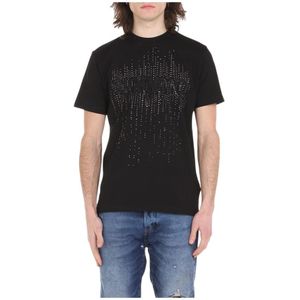 John Richmond, Heren, Tops, Zwart, Maat: XL Katoen,