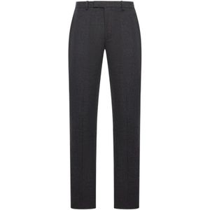 Gucci, Heren, Broeken, Grijs, Maat: XL Wol,