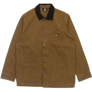 Dickies, Heren, Jassen, Groen, Maat: S Katoen,