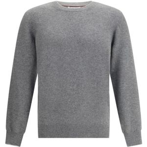 Brunello Cucinelli, Dames, Truien, Grijs, Maat: 2XL Kasjmier,