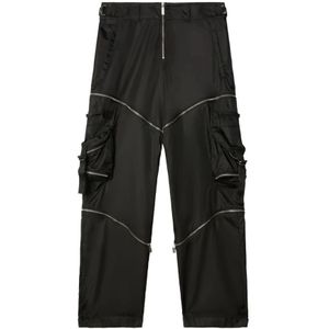 Off White, Heren, Broeken, Zwart, Maat: S Katoen,