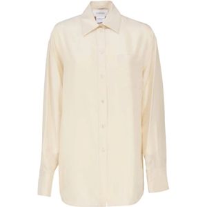 Sportmax, Dames, Blouses & Shirts, Beige, Maat: XS