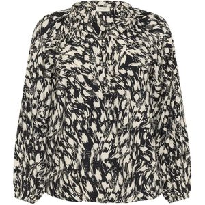 Kaffe Curve, Dames, Blouses & Shirts, Veelkleurig, Maat: 2XL Viscose,