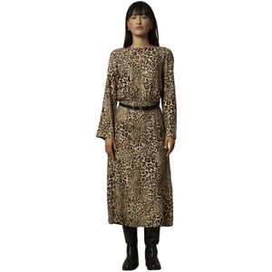 Kocca, Dames, Jurken, Bruin, Maat: L