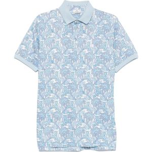 Etro, Heren, Tops, Blauw, Maat: L Katoen,