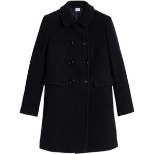 Aspesi, Dames, Mantels, Blauw, Maat: M Wol,