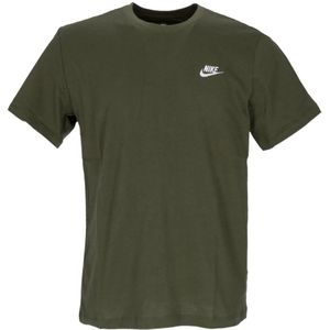 Nike - Short Sleeve Crew Neck T-Shirt - Groen - Heren - 100% Katoen