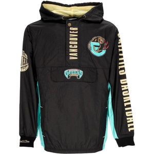 Mitchell & Ness, Heren, Sweatshirts & Hoodies, Zwart, Maat: S Nylon,