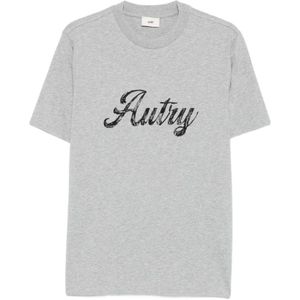 Autry, Heren, Tops, Grijs, Maat: M Katoen,